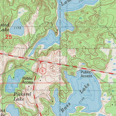 United States Geological Survey Big Round Lake, WI (1983, 24000-Scale) digital map