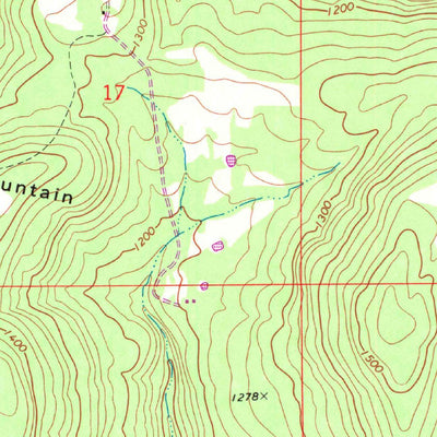 United States Geological Survey Big Round Mountain, OK (1973, 24000-Scale) digital map