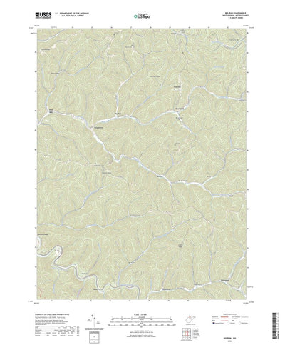 United States Geological Survey Big Run, WV (2023, 24000-Scale) digital map