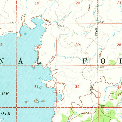 United States Geological Survey Big Sage Reservoir, CA (1962, 62500-Scale) digital map