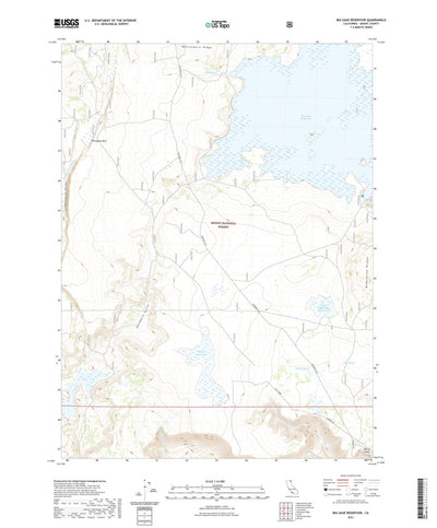 United States Geological Survey Big Sage Reservoir, CA (2021, 24000-Scale) digital map