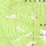 United States Geological Survey Big Salmon Lake West, MT (1970, 24000-Scale) digital map