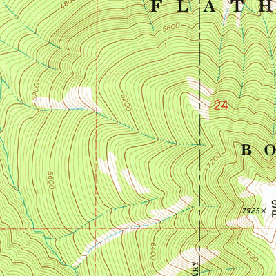 United States Geological Survey Big Salmon Lake West, MT (1970, 24000-Scale) digital map