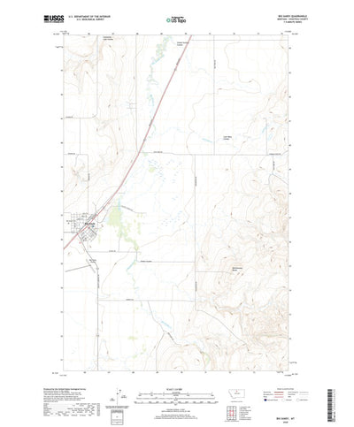 United States Geological Survey Big Sandy, MT (2020, 24000-Scale) digital map