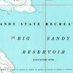United States Geological Survey Big Sandy Reservoir, WY (1969, 24000-Scale) digital map