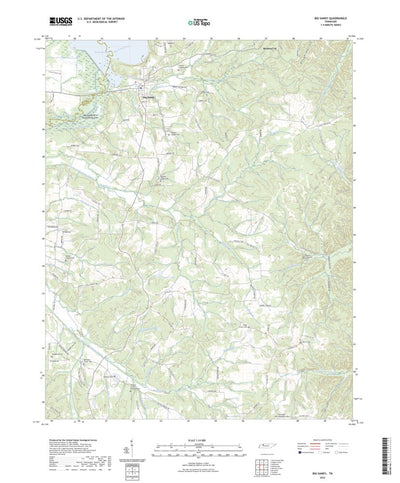 United States Geological Survey Big Sandy, TN (2022, 24000-Scale) digital map