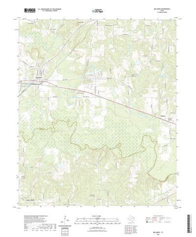 United States Geological Survey Big Sandy, TX (2022, 24000-Scale) digital map