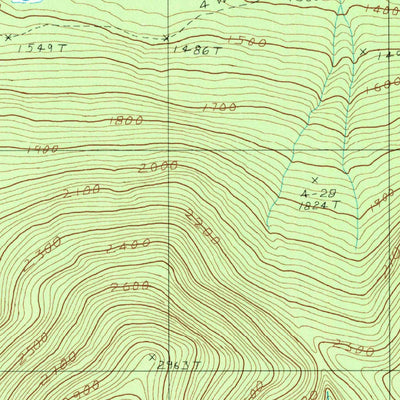 United States Geological Survey Big Shanty Mountain, ME (1988, 24000-Scale) digital map