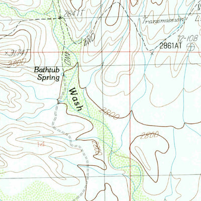 United States Geological Survey Big Shipp Mountain, AZ (1986, 24000-Scale) digital map
