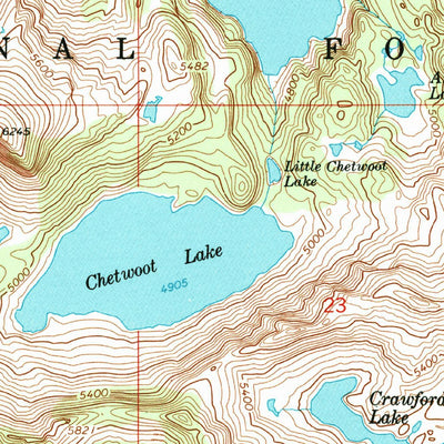 United States Geological Survey Big Snow Mountain, WA (1965, 24000-Scale) digital map
