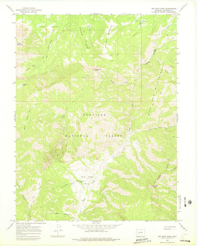 United States Geological Survey Big Soap Park, CO (1965, 24000-Scale) digital map