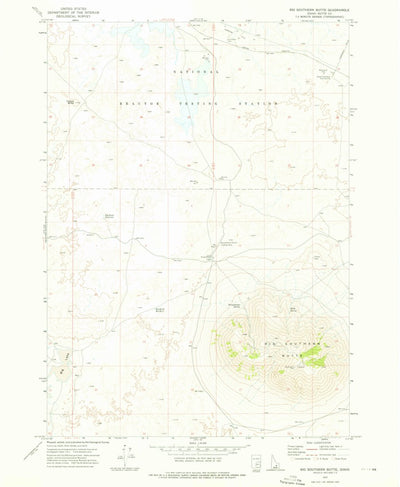 United States Geological Survey Big Southern Butte, ID (1972, 24000-Scale) digital map