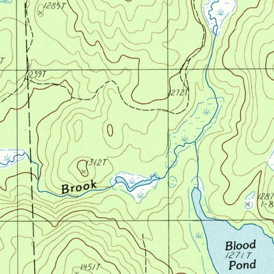 United States Geological Survey Big Spencer Mountain, ME (1988, 24000-Scale) digital map