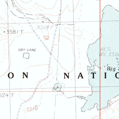 United States Geological Survey Big Spring Butte, NV-OR (1990, 24000-Scale) digital map