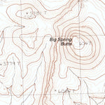 United States Geological Survey Big Spring Butte, NV-OR (1990, 24000-Scale) digital map