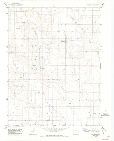 United States Geological Survey Big Spring, CO (1982, 24000-Scale) digital map