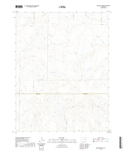 United States Geological Survey Big Spring Creek, CO (2022, 24000-Scale) digital map