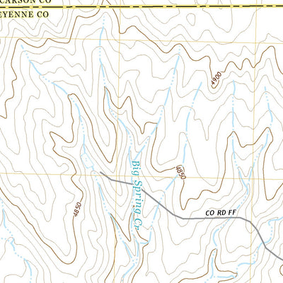 United States Geological Survey Big Spring Creek, CO (2022, 24000-Scale) digital map