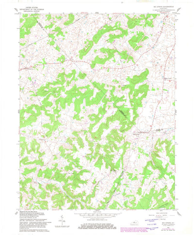 United States Geological Survey Big Spring, KY (1961, 24000-Scale) digital map