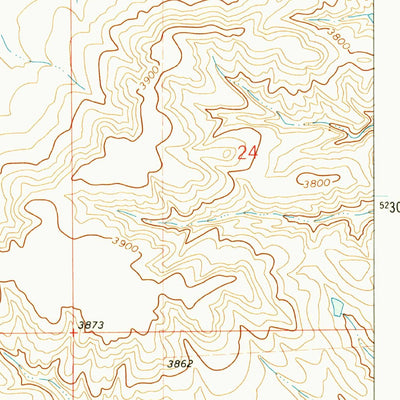 United States Geological Survey Big Spring, MT (1970, 24000-Scale) digital map