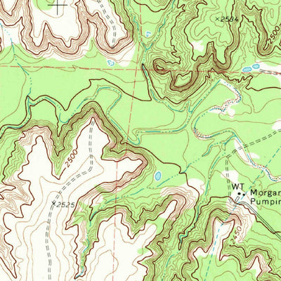 United States Geological Survey Big Spring North NE, TX (1954, 24000-Scale) digital map
