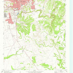 United States Geological Survey Big Spring South, TX (1971, 24000-Scale) digital map