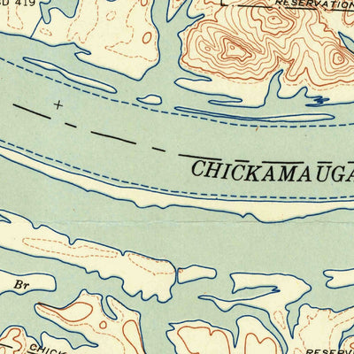United States Geological Survey Big Spring, TN (1943, 24000-Scale) digital map