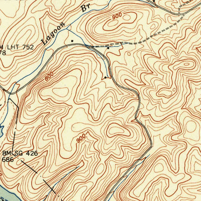 United States Geological Survey Big Spring, TN (1943, 24000-Scale) digital map