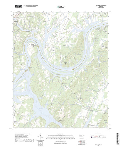 United States Geological Survey Big Spring, TN (2022, 24000-Scale) digital map
