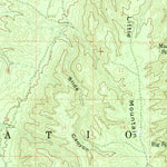 United States Geological Survey Big Springs, AZ (1958, 62500-Scale) digital map