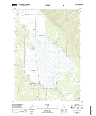 United States Geological Survey Big Springs, ID (2020, 24000-Scale) digital map