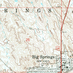 United States Geological Survey Big Springs, NE-CO (1961, 24000-Scale) digital map