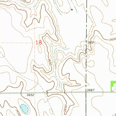 United States Geological Survey Big Springs NE, NE (1971, 24000-Scale) digital map