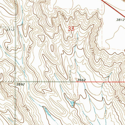 United States Geological Survey Big Springs NE, NE (1971, 24000-Scale) digital map
