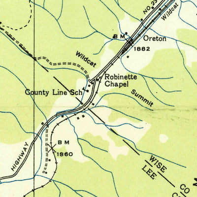 United States Geological Survey Big Stone Gap, VA (1935, 24000-Scale) digital map