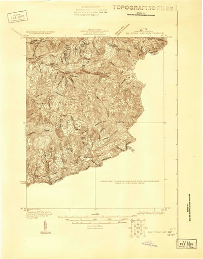 United States Geological Survey Big Stone Gap, VA-KY (1926, 48000-Scale) digital map
