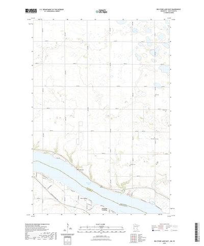 United States Geological Survey Big Stone Lake East, MN (2022, 24000-Scale) digital map