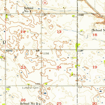 United States Geological Survey Big Stone Lake, MN-SD (1954, 62500-Scale) digital map