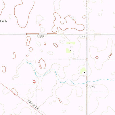 United States Geological Survey Big Stone Lake SW, SD (1971, 24000-Scale) digital map