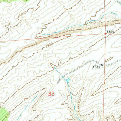 United States Geological Survey Big Sulfur Draw, WY (1968, 24000-Scale) digital map