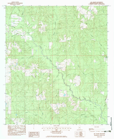 United States Geological Survey Big Swamp, MS (1983, 24000-Scale) digital map