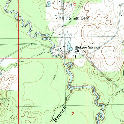 United States Geological Survey Big Swamp, MS (1983, 24000-Scale) digital map