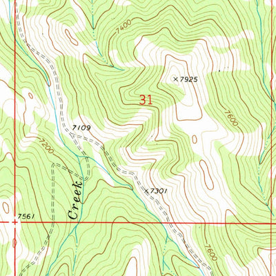 United States Geological Survey Big Table Mountain, ID-MT (1968, 24000-Scale) digital map