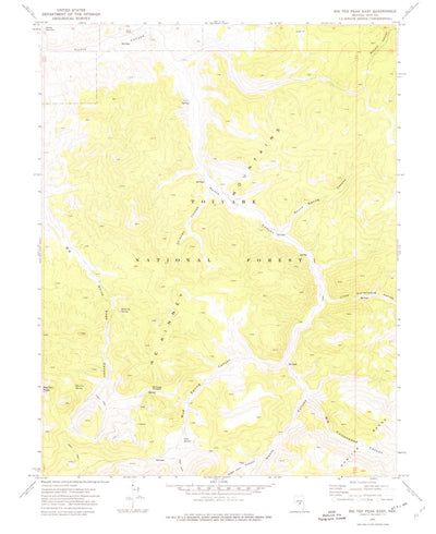 United States Geological Survey Big Ten Peak East, NV (1971, 24000-Scale) digital map