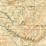 United States Geological Survey Big Trees, CA (1901, 125000-Scale) digital map