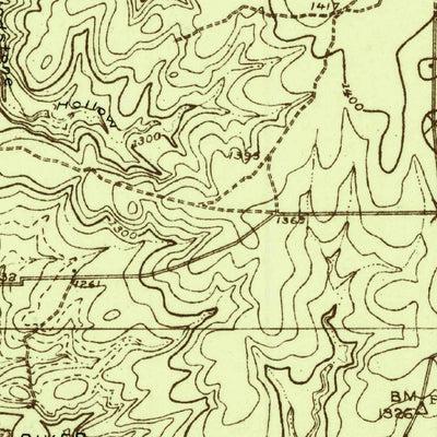 United States Geological Survey Big Valley North, TX (1925, 48000-Scale) digital map