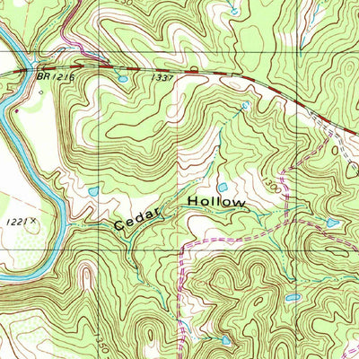 United States Geological Survey Big Valley North, TX (1980, 24000-Scale) digital map