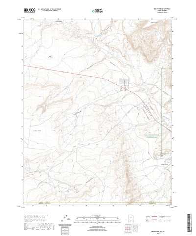 United States Geological Survey Big Water, UT (2023, 24000-Scale) digital map