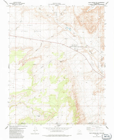 United States Geological Survey Big Water, UT-AZ (1981, 24000-Scale) digital map