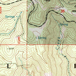 United States Geological Survey Big Weasel Springs, OR (1998, 24000-Scale) digital map